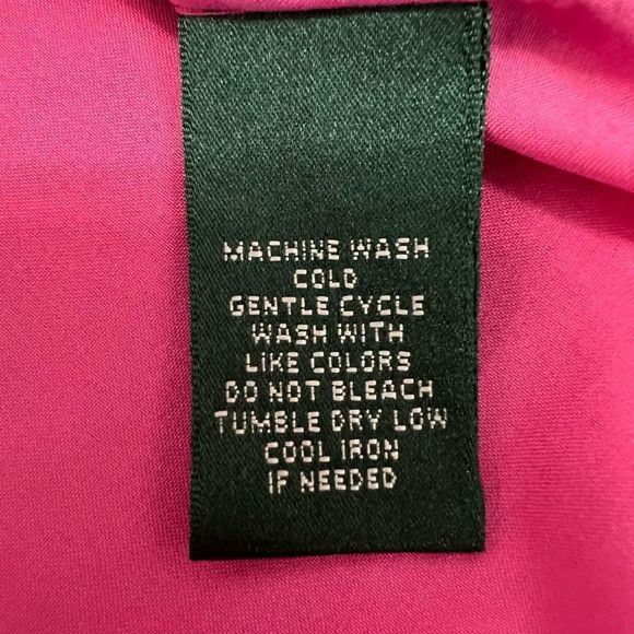 Lauren Ralph Lauren Women's Pink Back Zip Sleeveless Paneled Sheath Dress Sz 14 - Picture 8 of 14